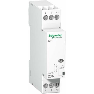Contacteur silencieux livr&eacute; avec 1 intercalaire - 1P - 20A - 230VCA - Acti9 - iCT+