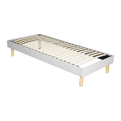 Sommier Tapissier + Pieds en 18 cm - 120x200 - 2 x 14 Lattes - Montage Rapide et Facile