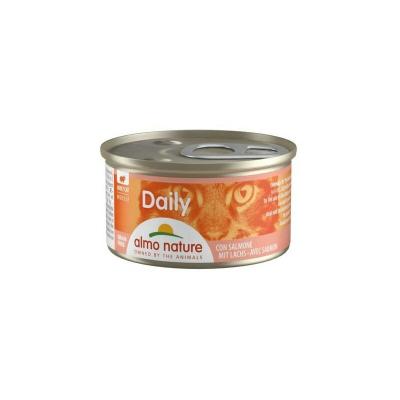 Almo Nature Lot de 24 mousses sans c&eacute;r&eacute;ales pour Chat avec Saumon 85 g