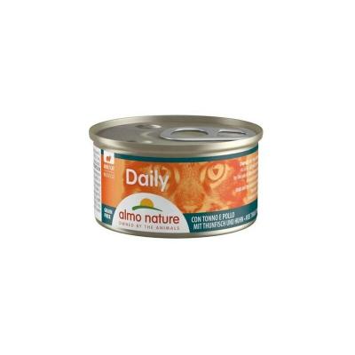 Lot Almo Nature Daily 24 x 85 g pour chat - mousse au thon & poulet