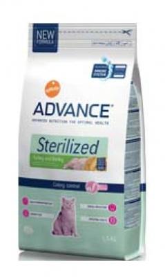 Advance Sterilized High protein &agrave; la dinde pour chat 2 x 15 kg