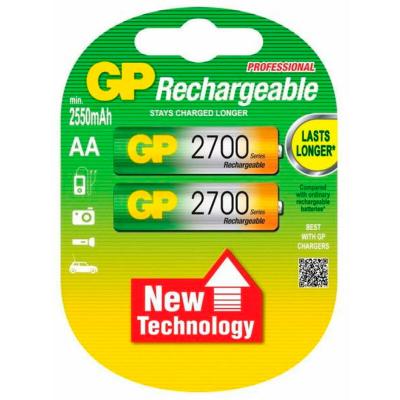 GP Blister de 2 piles rechargeables AA 2600 mAh NiMH