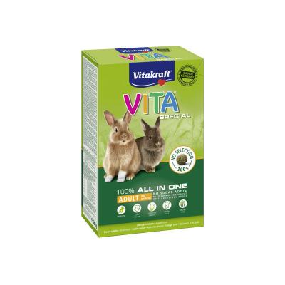 Aliment Pour Lapins Nains Adultes Vitakraft - La Boite De 600 G