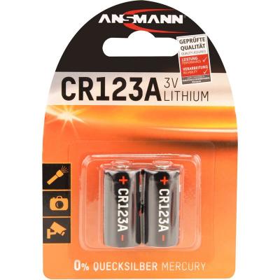 Pile photo CR-123A lithium Ansmann CR17335 1375 mAh 3 V 2 pc(s)