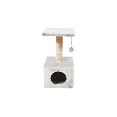 Rascador Savanna Town Blanco para Gatos 30x30x60 cm Nayeco
