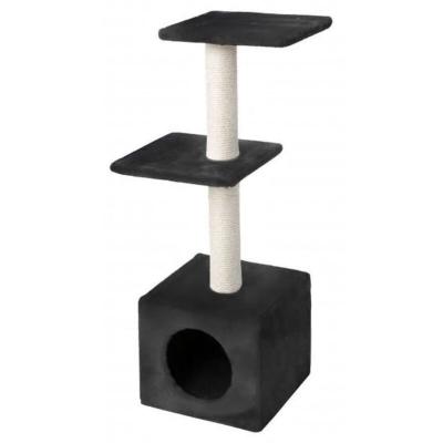 Arbre &agrave; chat classique Palazzo 30x30x90 cm Noir EBI Black