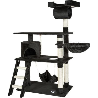 Griffoir, grattoir geant, cadre d&acute;escalade pour chat - noir