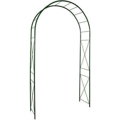 Arche tube ROND20 losange vert sapin - 130x40x250 cm - Acier &eacute;poxy 