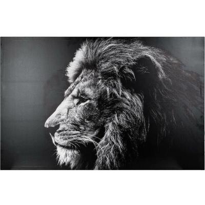 Atmosphera Lion Decorative Picture 118x78 Cm Noir