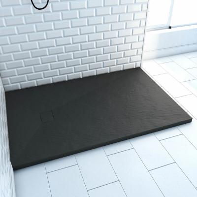 Receveur en composite SMC - Imitation ardoise noire - 140x90cm