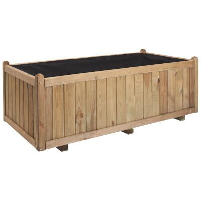 Jardini&egrave;re bois rectangle Vend&ocirc;me 310L Jardipolys