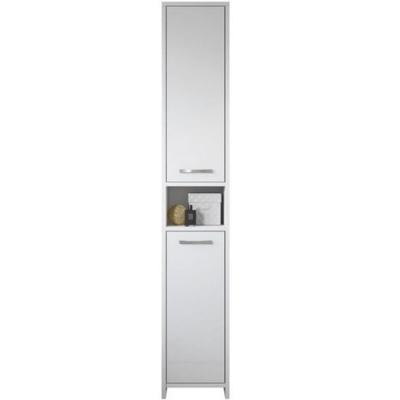 Armoire de rangement Nemo - Blanc brillant - Meuble colonne - Armoire haut 167 cm