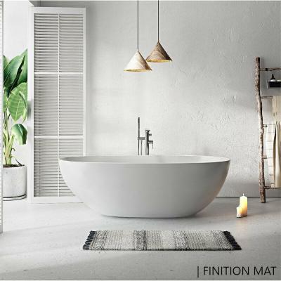 Stano. - Baignoire &icirc;lot design ovale florida blanche 180 cm Mat - Mat