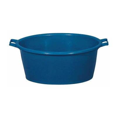 Aluminium et Plastique RIVBQOV70 Baquet Ovale Plastique Bleu 70 L