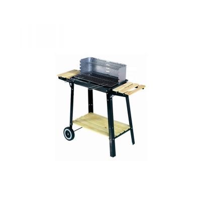 Buffalo: Barbecue mobile et pratique ! Bois ou charbon - Noir