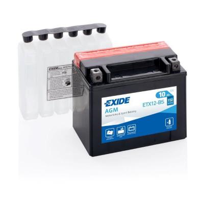 Exide - Batterie moto ETX12-BS YTX12-BS 12v 10ah 150A
