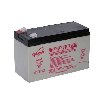 Batterie plomb etanche enersys NP7-12 petites cosses - 12V 7Ah