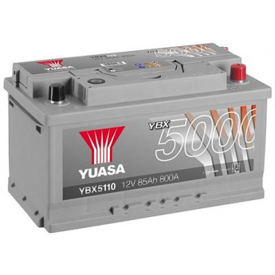 Yuasa - Batterie de d&eacute;marrage &agrave; haute performance, argent&eacute;e - YBX5110