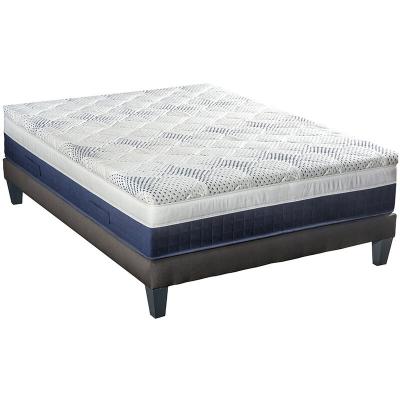 Ensemble matelas Castellane avec sommier en bois 140x190