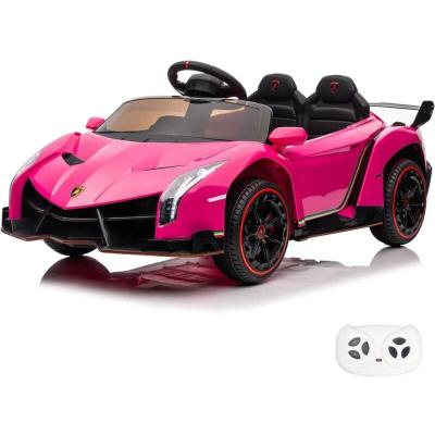 Lamborghini Veneno - Voiture Electrique Pour Enfants - 12v - 1 &Agrave; 6 Ans - Rose