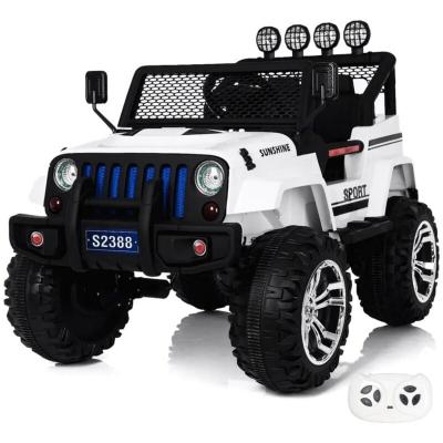 Jeep 4x4 - Voiture &Agrave; Batterie Pour Enfants - 12v - 2 &Agrave; 6 Ans - Blanc
