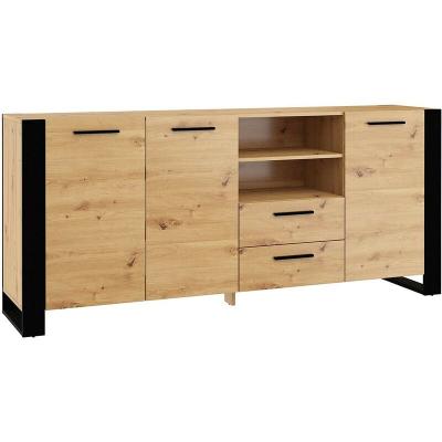 Commode Nuka D chene noir