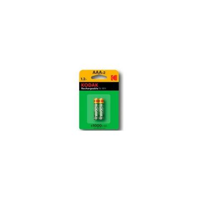 KODAK - Piles rechargeables - Ni-MH - AAA / LR03 - 1000mAh - pack de 2 