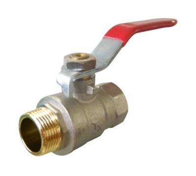 Boutt&eacute; BMF15 Vanne 1/4t. Manette Male Femelle 15x21 ACS pn40, Argent