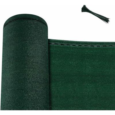 Brise vue jardin,cl&ocirc;ture brise vue,en pehd 180g/m&sup2;,filet occultant,avec attaches c&acirc;bles,2x10m,vert