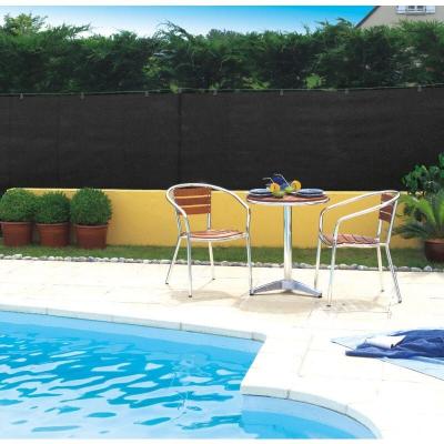 INTERMAS - Brise vue tiss&eacute; 95% occultant - noir- 1,5 x 10 m TOTALTEX
