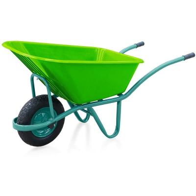 VITO - Brouette de Jardin PVC Capacit&eacute; 100L Roue &Oslash;37cm Antirouille