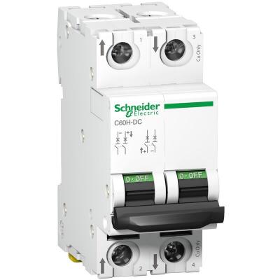 Acti9 C60H-DC - disjoncteur modulaire - 2P - 63A - C curve