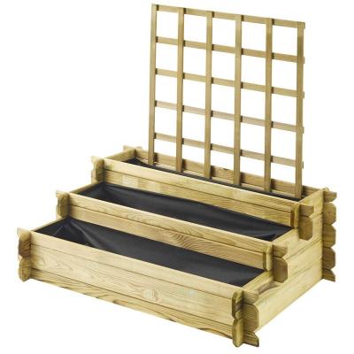 Carr&eacute; potager en bois 154l - angelic