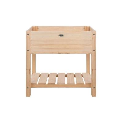 Carr&eacute; Potager En Pin Naturel Sur Pieds Largeur 40 Cm