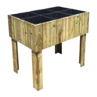 Carr&eacute; potager VERTIKAL - 6 bacs plastiques - 85 L - L79 x l54 x h80