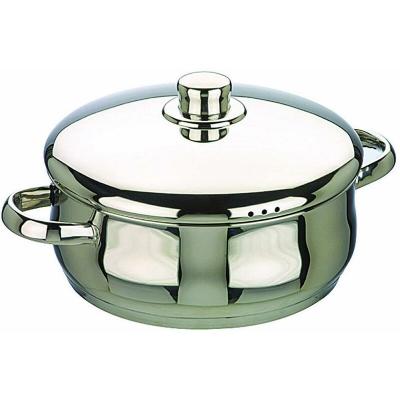 Ibili 662020 Oslo Faitout Bomb&eacute; avec couvercle Inox 20 cm