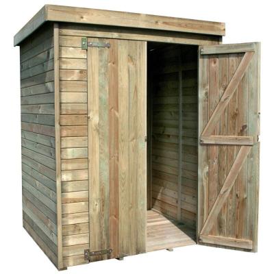 Forest Style - Armoire de jardin en bois trait&eacute; 2 m&sup2; - Th&eacute;ofil