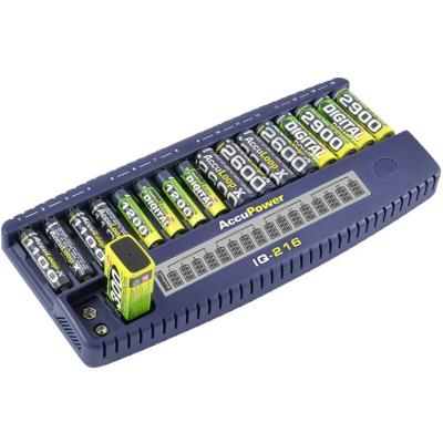 Chargeur de piles rondes AccuPower IQ216 35477 1 pc(s)