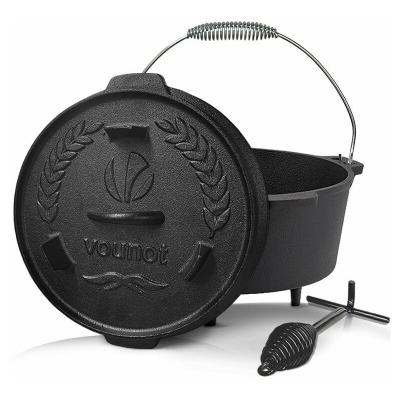VOUNOT Cocotte en fonte Dutch oven 4.25L