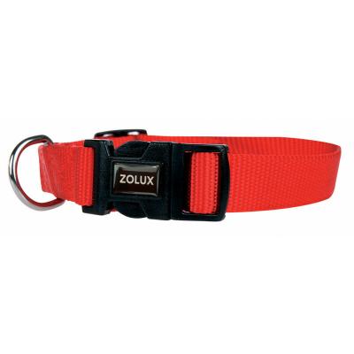 Collier nylon 25-35 cm rouge 