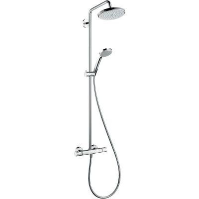Hansgrohe - Showerpipe Croma 220 EcoSmart chrom&eacute;