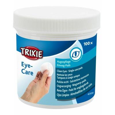 TRIXIE Compresses de Soin pour R&eacute;gion des Yeux pour Chien 100 Pi&egrave;ces