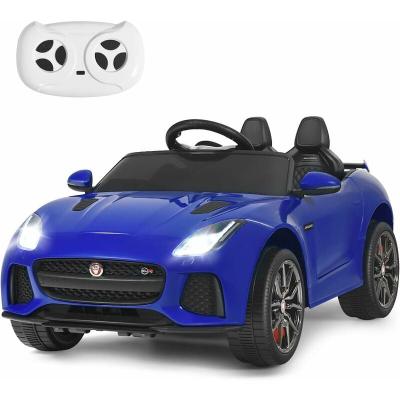 Voiture &eacute;lectrique pour enfants - COSTWAY - Jaguar 12V/4,5 - T&eacute;l&eacute;commande 2.4G - MP3, USB, TF - Bleu 