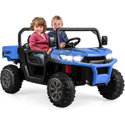 Voiture &Eacute;lectrique 2 Places Enfant 12V - COSTWAY - Violet - Musique, USB, T&eacute;l&eacute;commande 2,4G