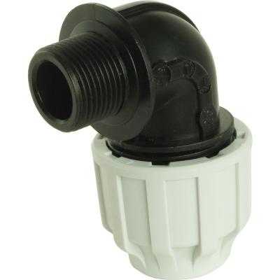 Raccord plastique coud&eacute; pour tube pe &Oslash;25 mm - M&acirc;le 3/4 - brut