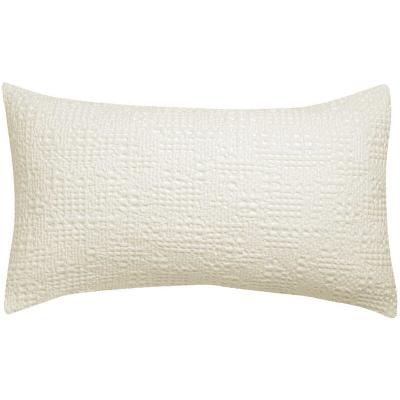 Coussin stonewashed Tana Ecru Craie