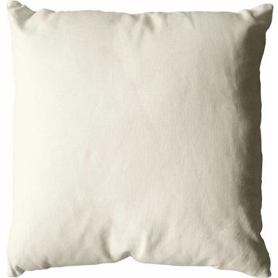 Homemaison - Coussin d&eacute;houssable uni en coton Ecru 40 x 40 cm - Ecru
