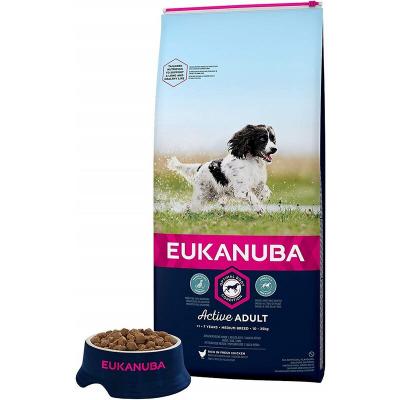 Eukanuba Adult Medium Breed au poulet pour Chien 3 x 3 kg