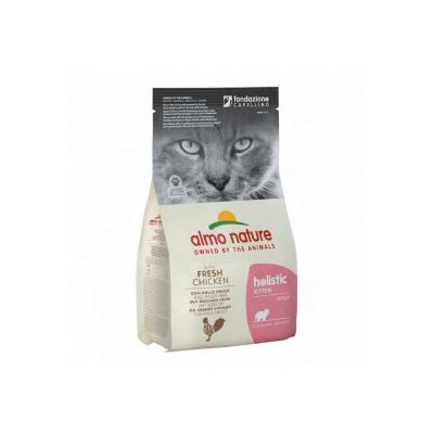 Croquettes almo nature holistic pour chaton au poulet et riz sac 2 kg