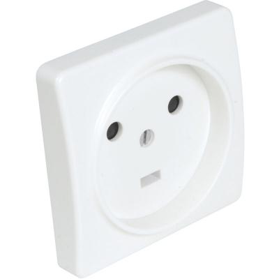 Prise 2 Poles + Terre 20A Encastre Blanc